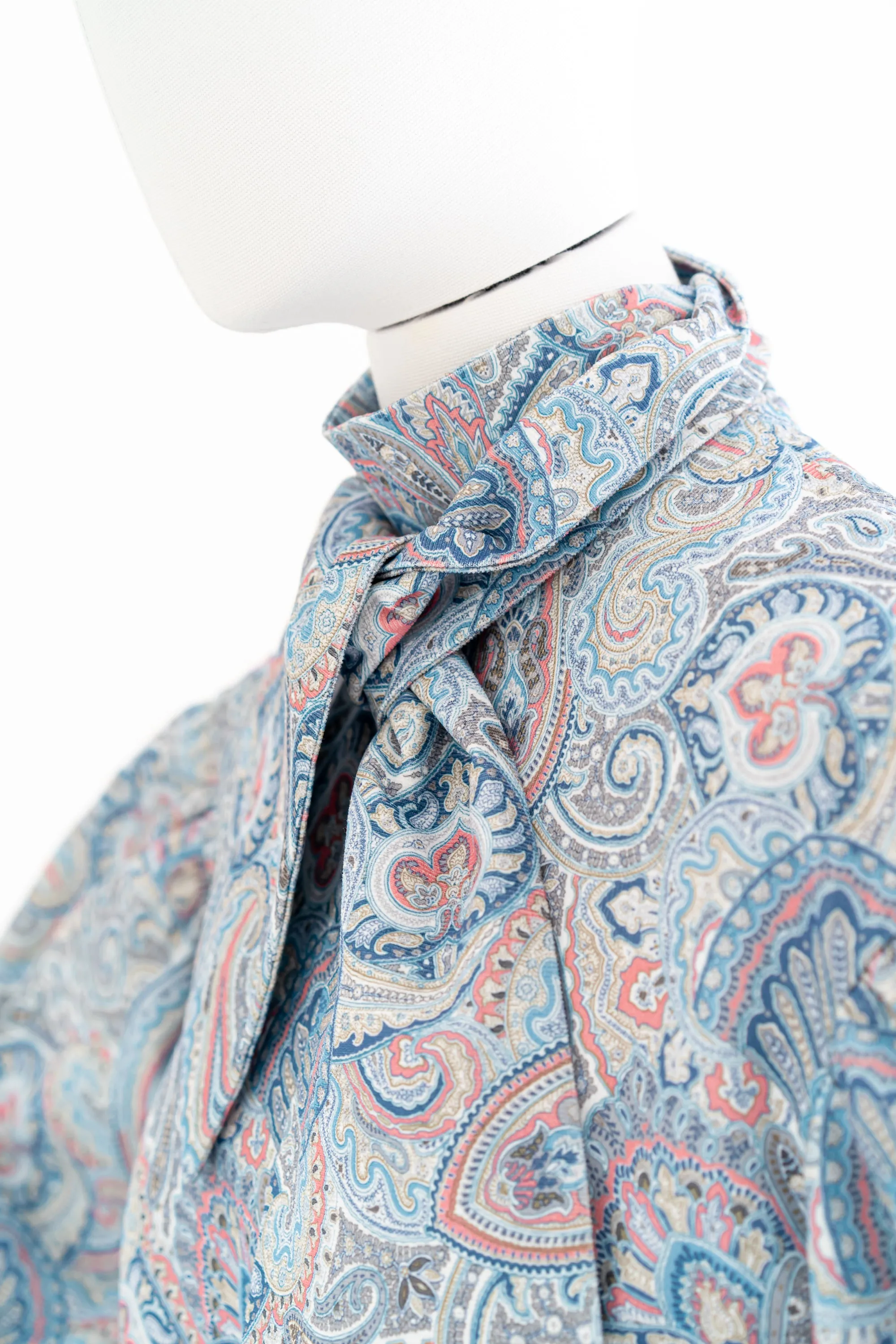 61-1 FLAIR Blouse with bow tie and back buttons