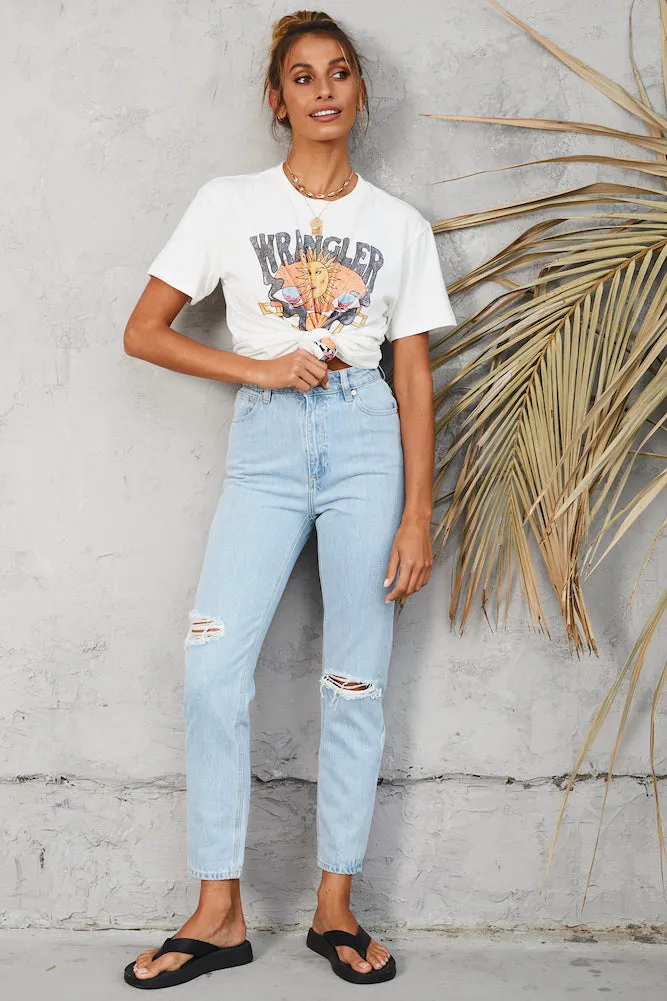 ABRAND A94 High Slim Jeans Daisy Blue