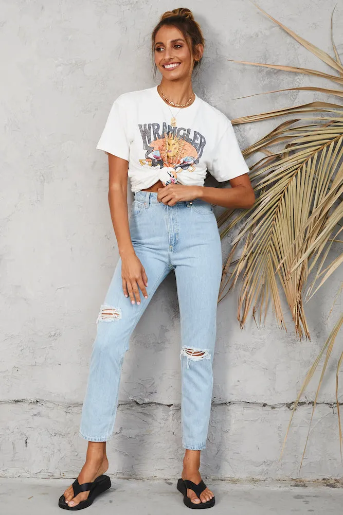 ABRAND A94 High Slim Jeans Daisy Blue