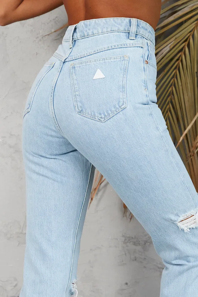 ABRAND A94 High Slim Jeans Daisy Blue