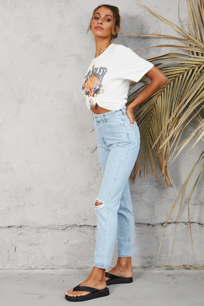 ABRAND A94 High Slim Jeans Daisy Blue