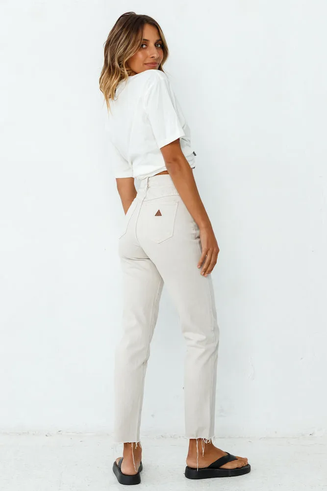 ABRAND A94 High Slim Jeans Stone