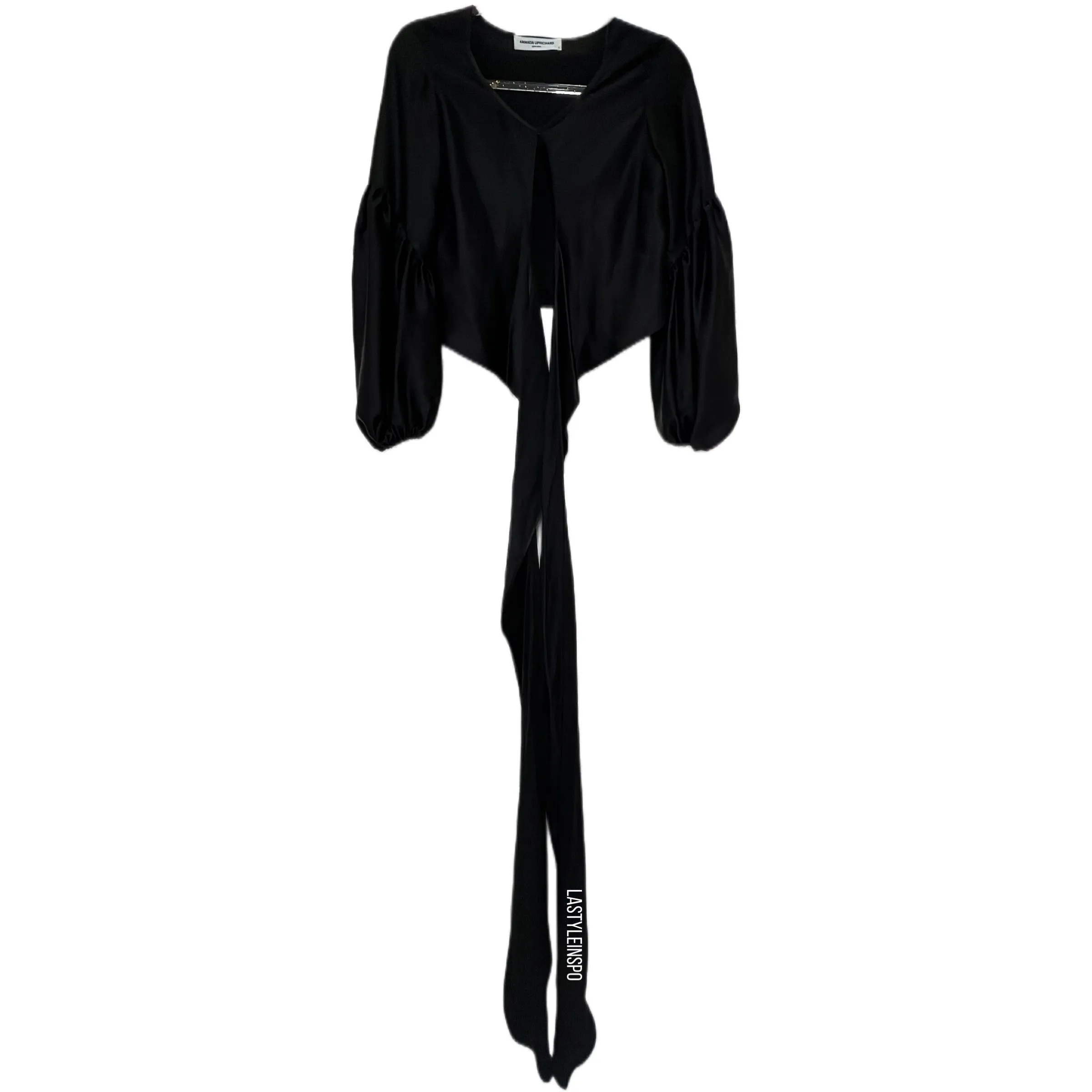 Amanda Uprichard 100% Silk Blouse in Black Size XS
