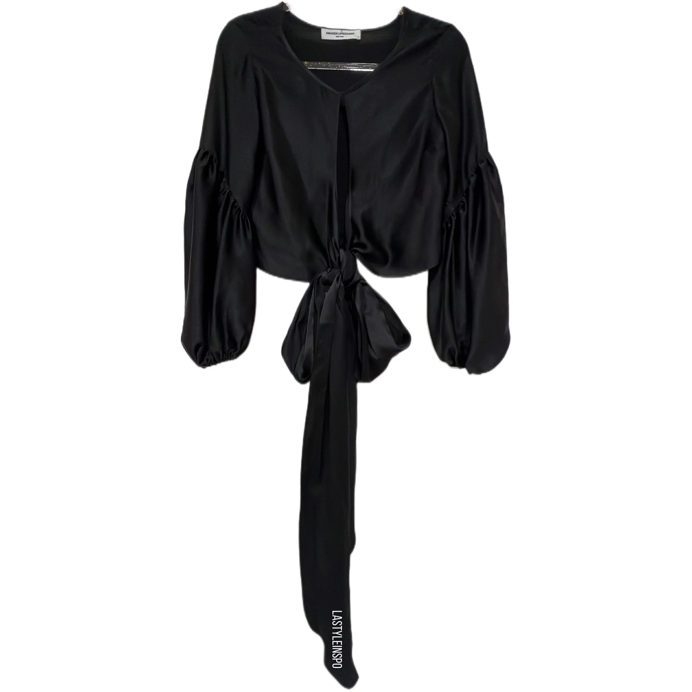 Amanda Uprichard 100% Silk Blouse in Black Size XS