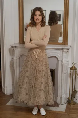 ARIA DOTTED TULLE SKIRT