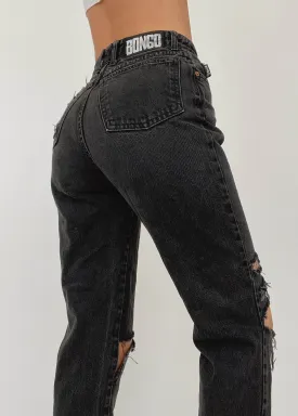 Black Bongo Mom Jeans