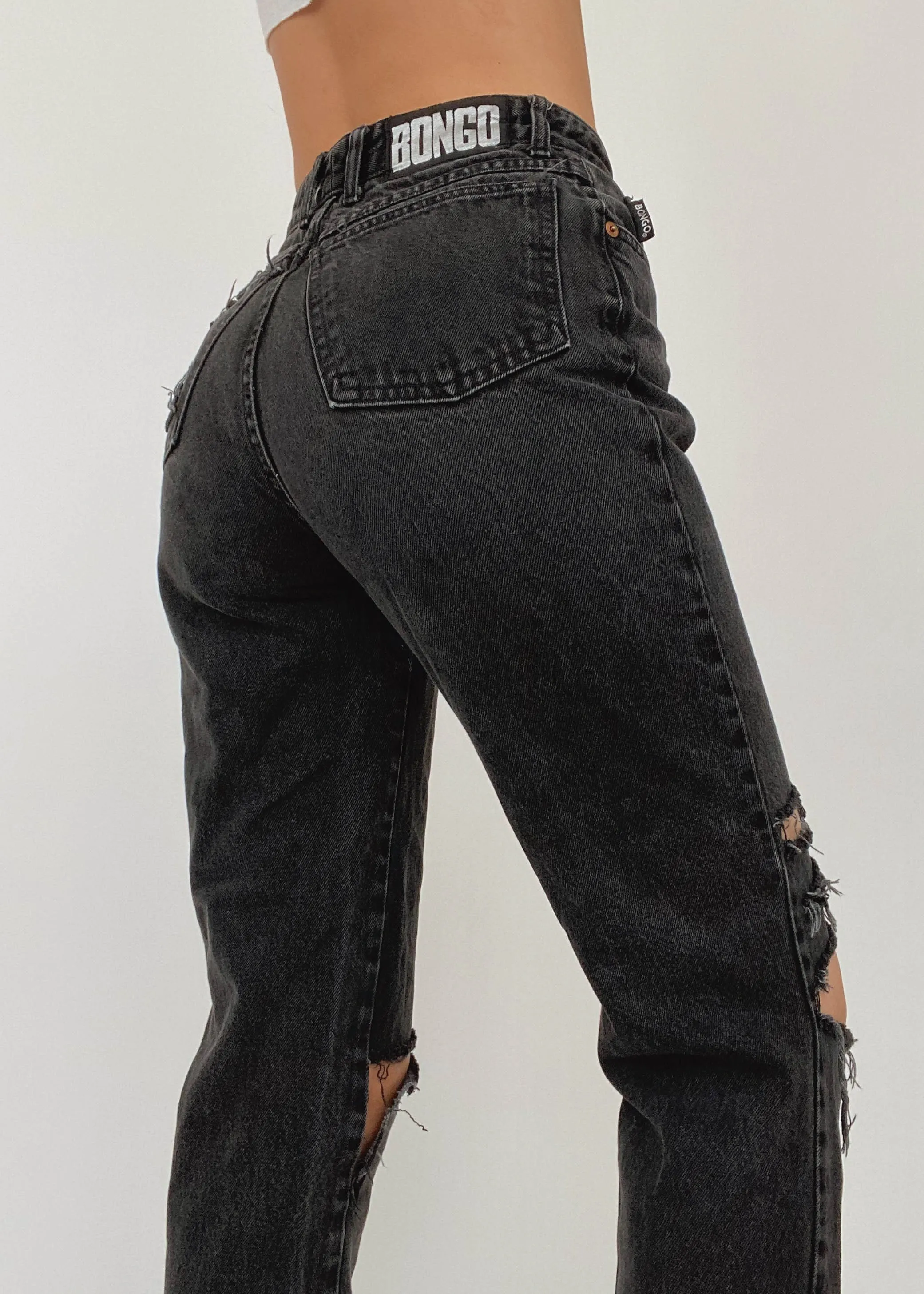 Black Bongo Mom Jeans