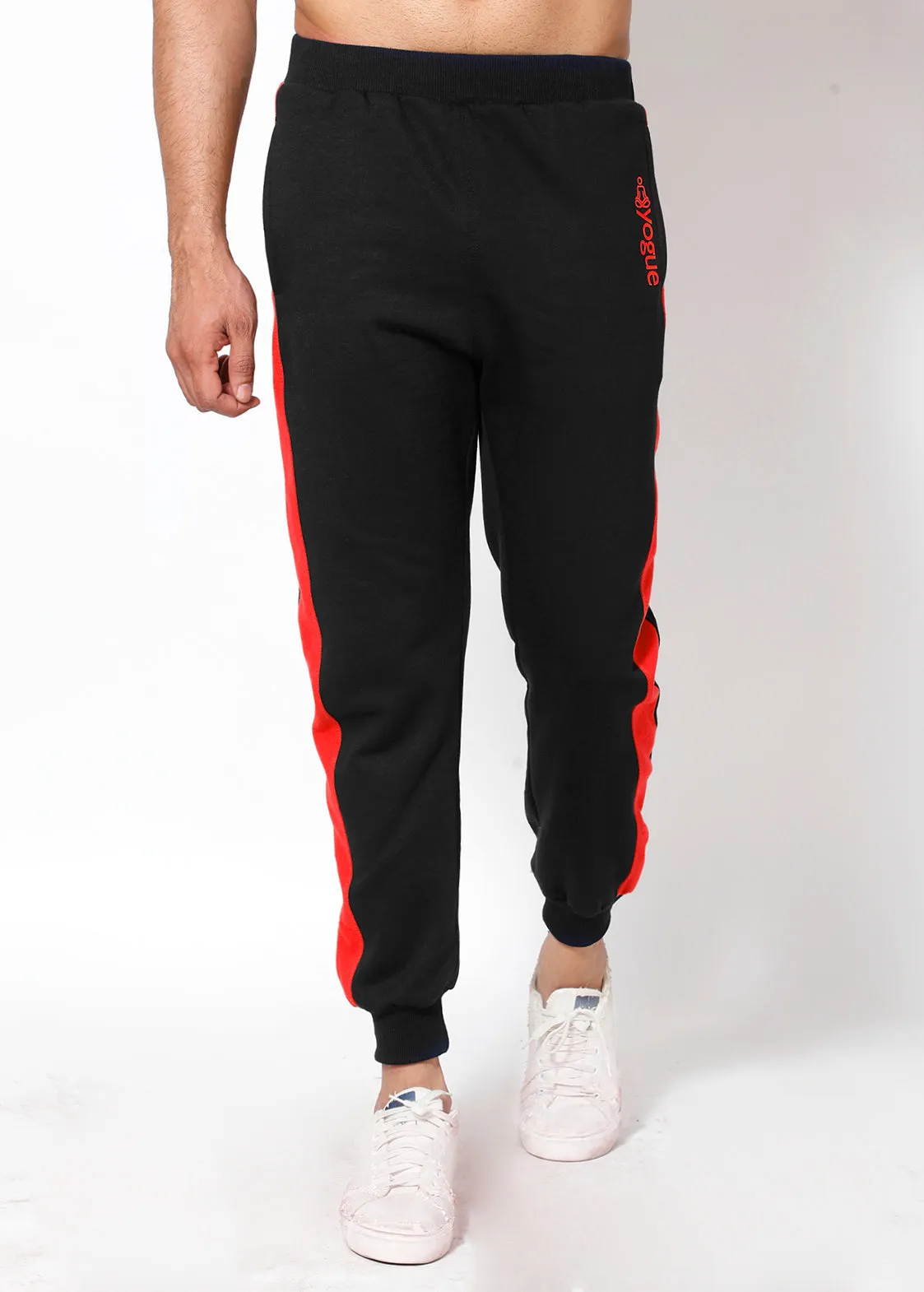 Black Crimson Thermal Joggers