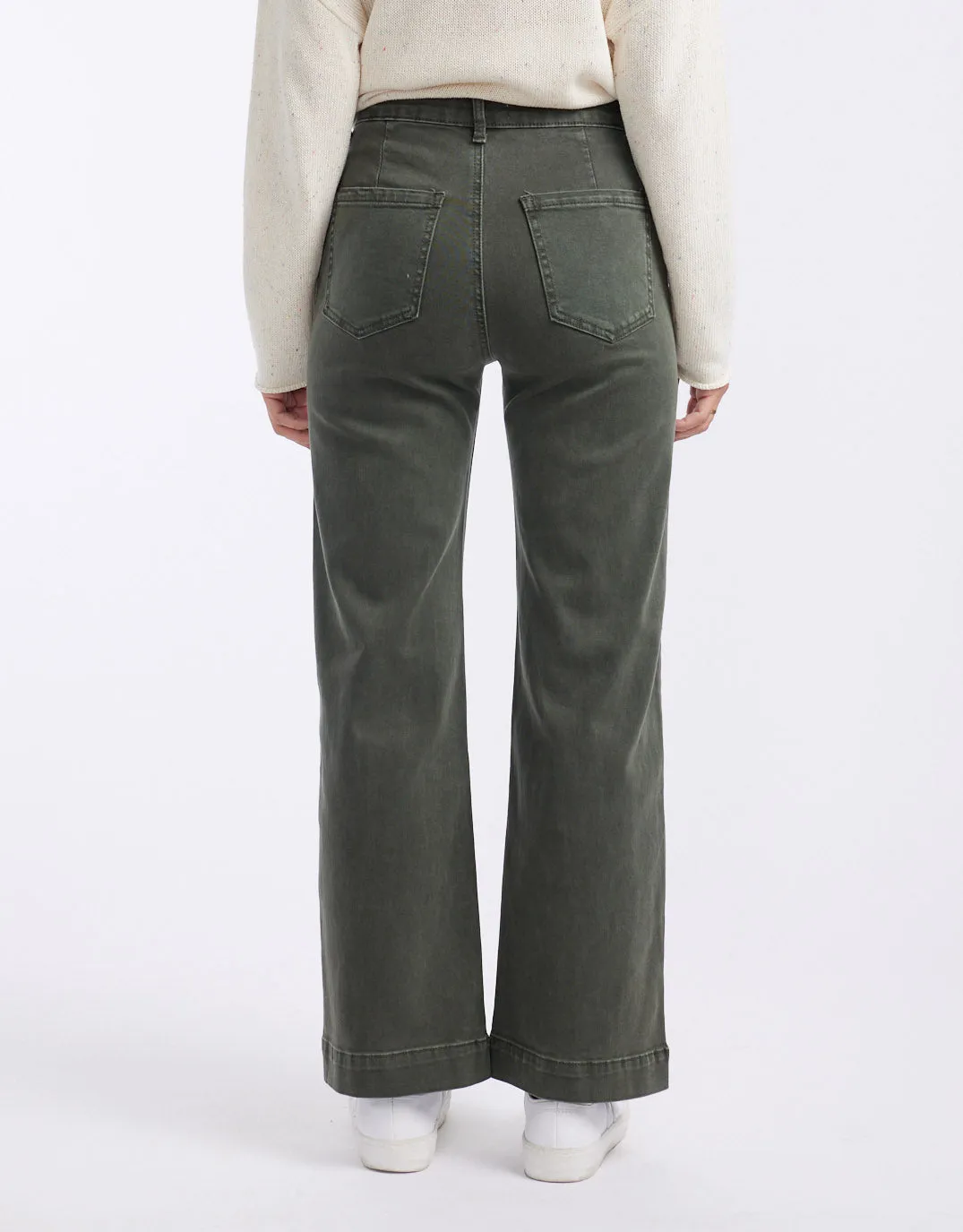 Bobbi 7/8 Denim Jeans - Military
