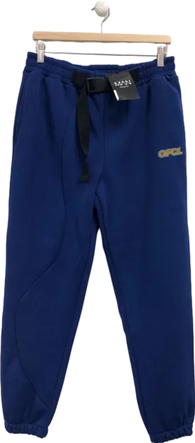 Boohoo Man Navy Joggers UK L