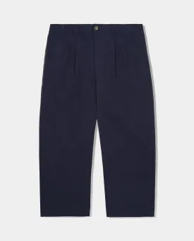 Butter Goods - Pleated Trousers - Navy