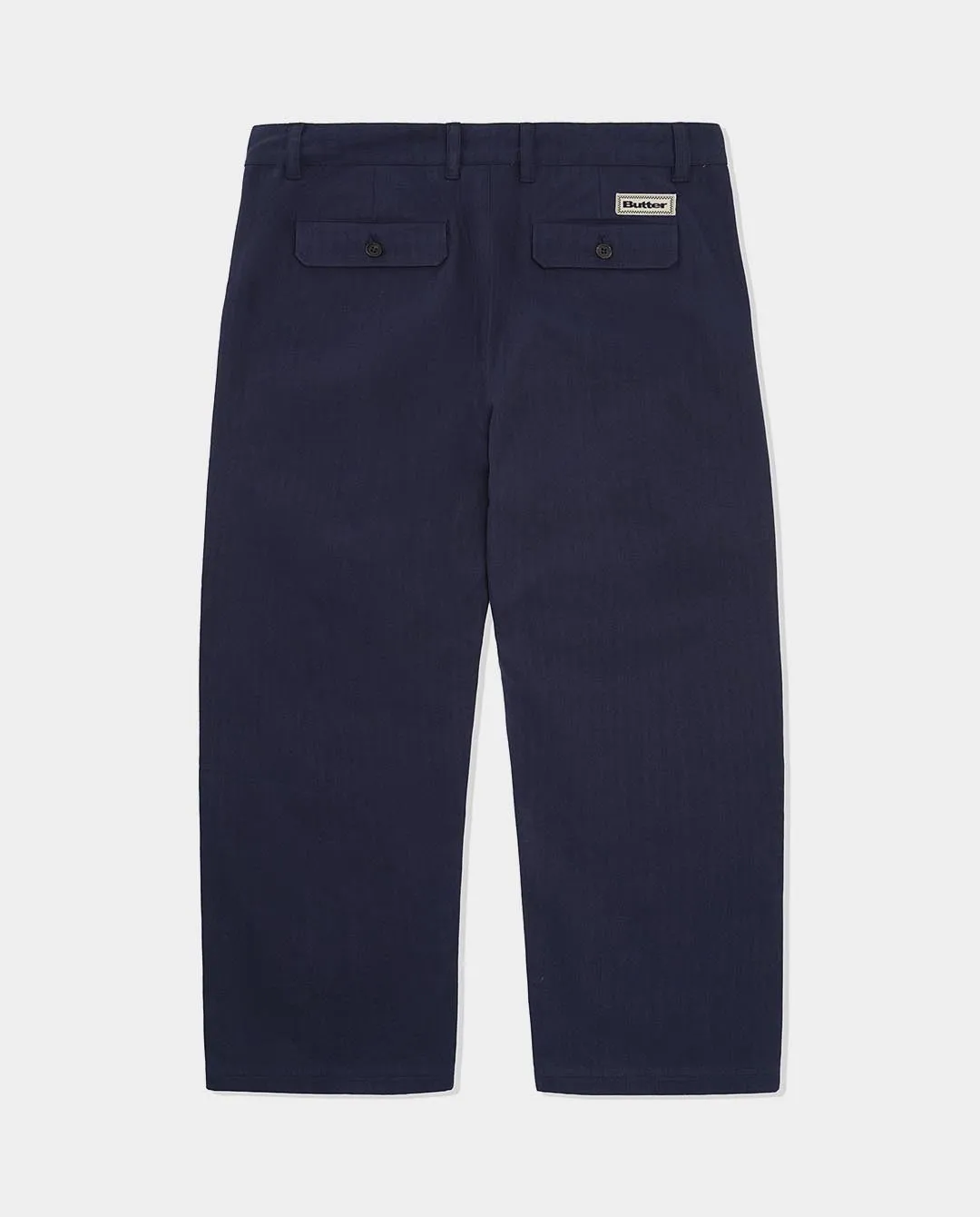 Butter Goods - Pleated Trousers - Navy