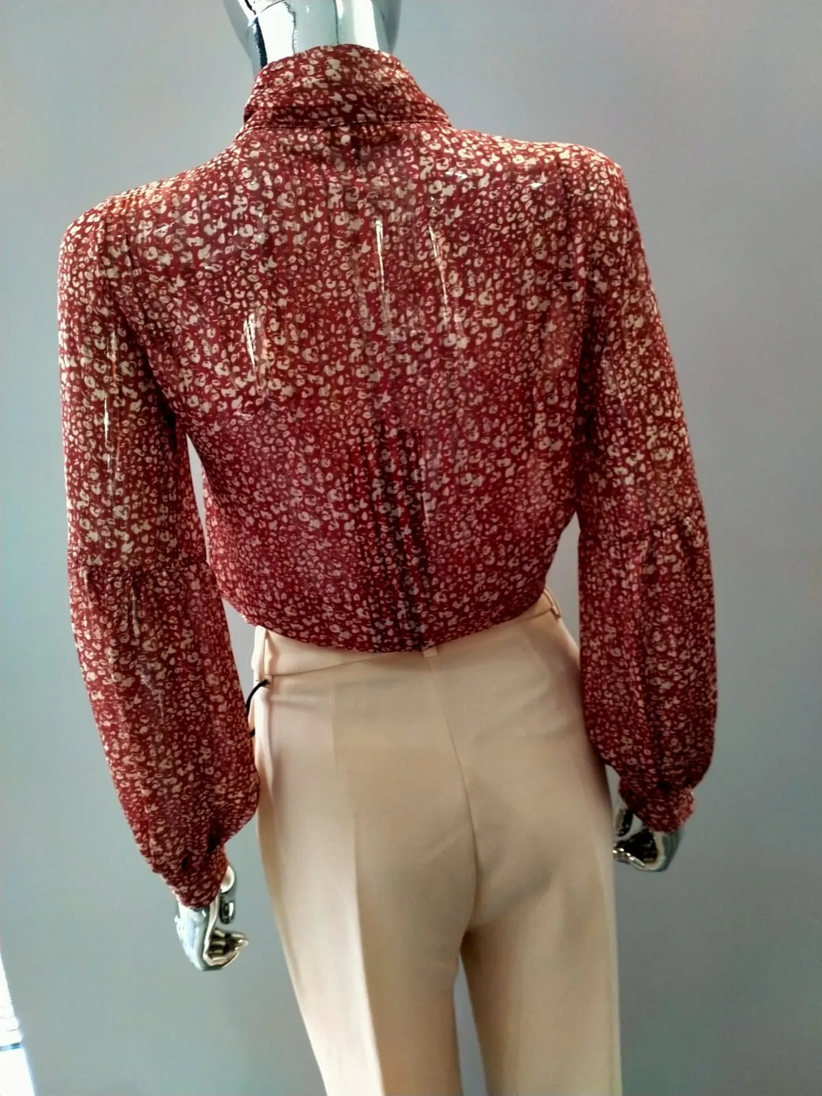 Charlotte Red Pussy Bow Blouse