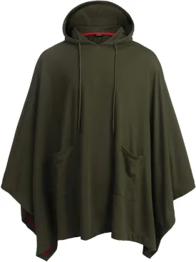 COOFANDY Unisex Casual Hooded Poncho Cape Cloak Fashion Coat Hoodie Pullover with Pocket