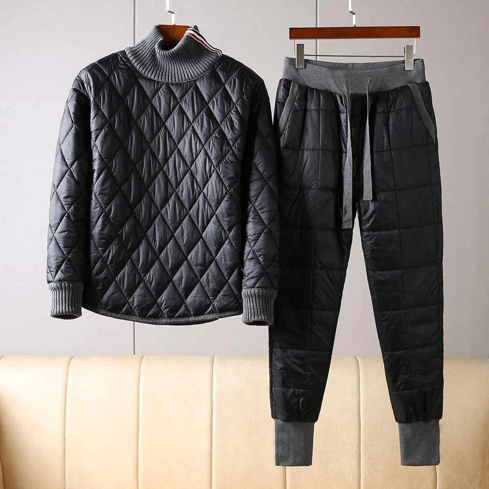 Down jacket warm two piece set