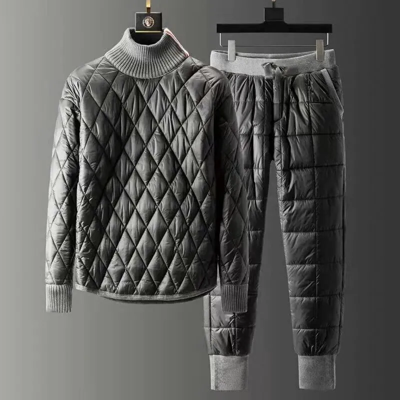 Down jacket warm two piece set
