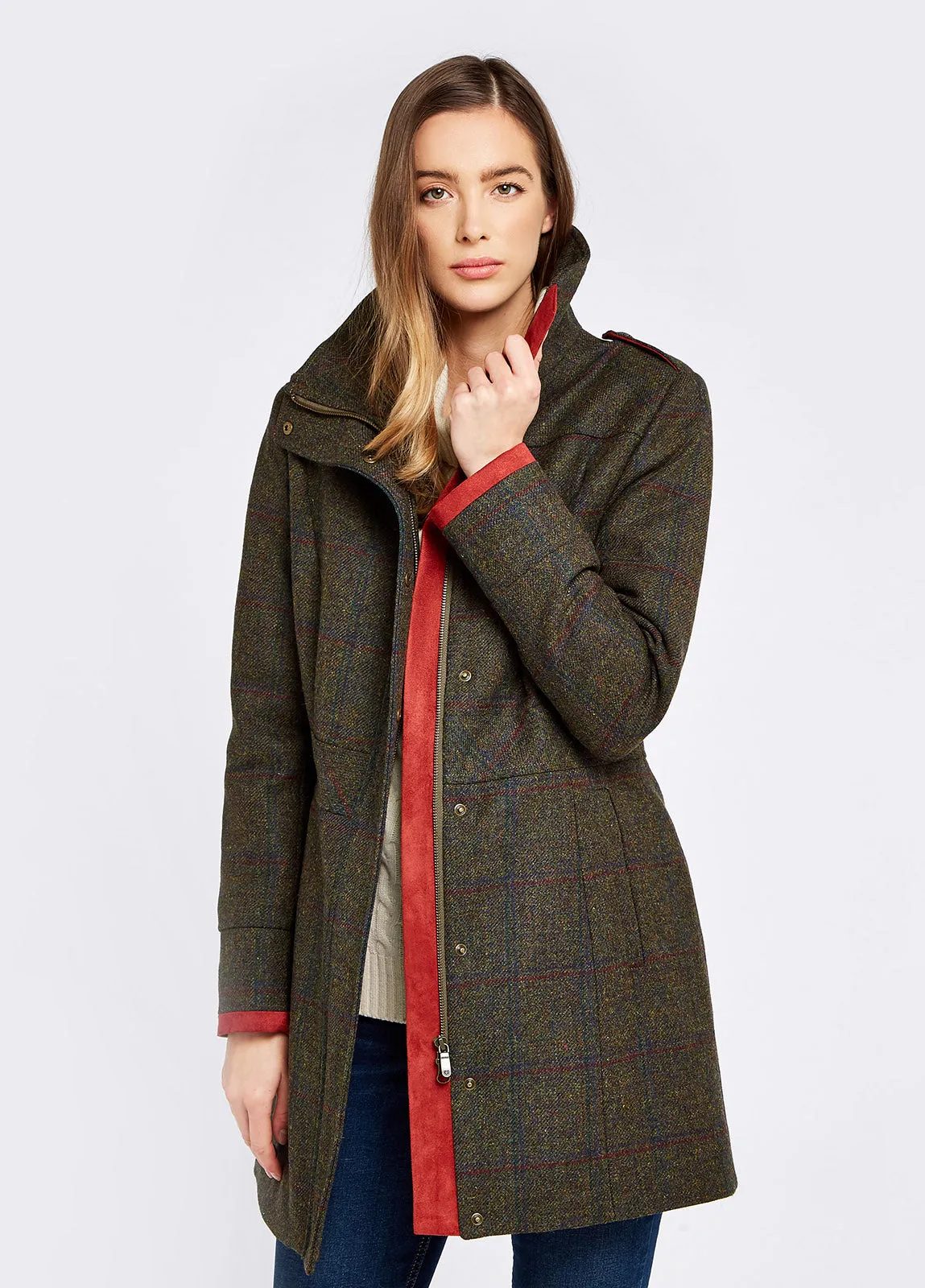 Dubarry Hedgerow Tweed Coat - Hemlock