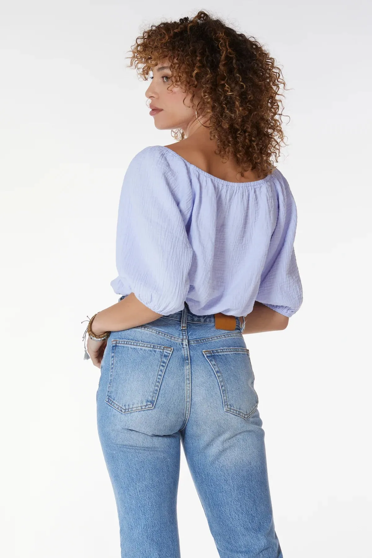 Elastic Boatneck Top