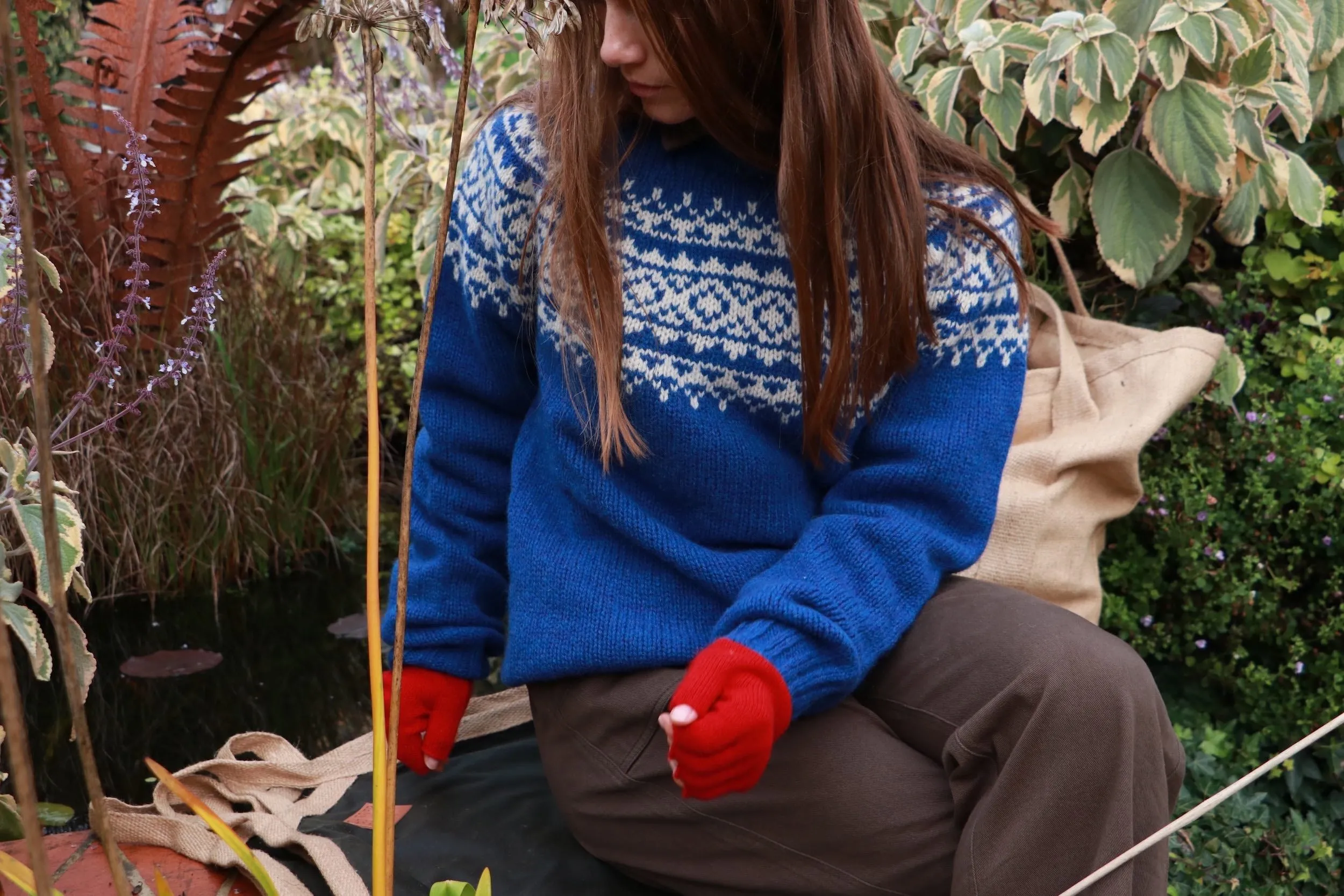 Heavy Yoke Crew Neck Sweater