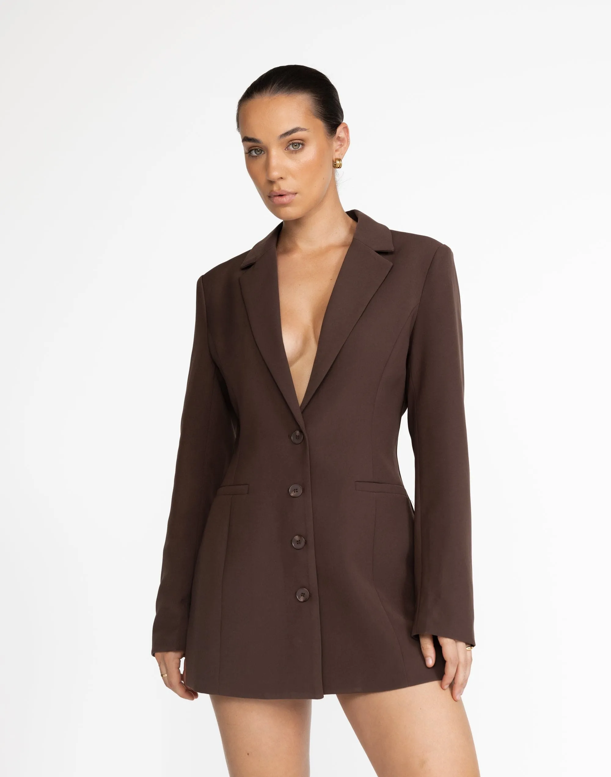 Jay Blazer Dress (Cocoa)