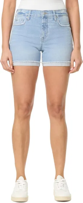 kensie Jeans Shorts for Women 5-Inch Mid Rise Shorts with Single Roll Cuff, Sizes 0-14