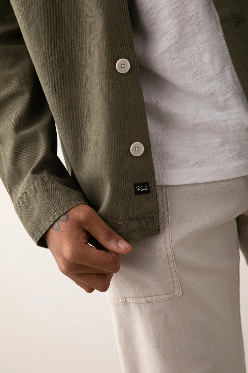 KEROUAC SHIRT JACKET - OLIVE