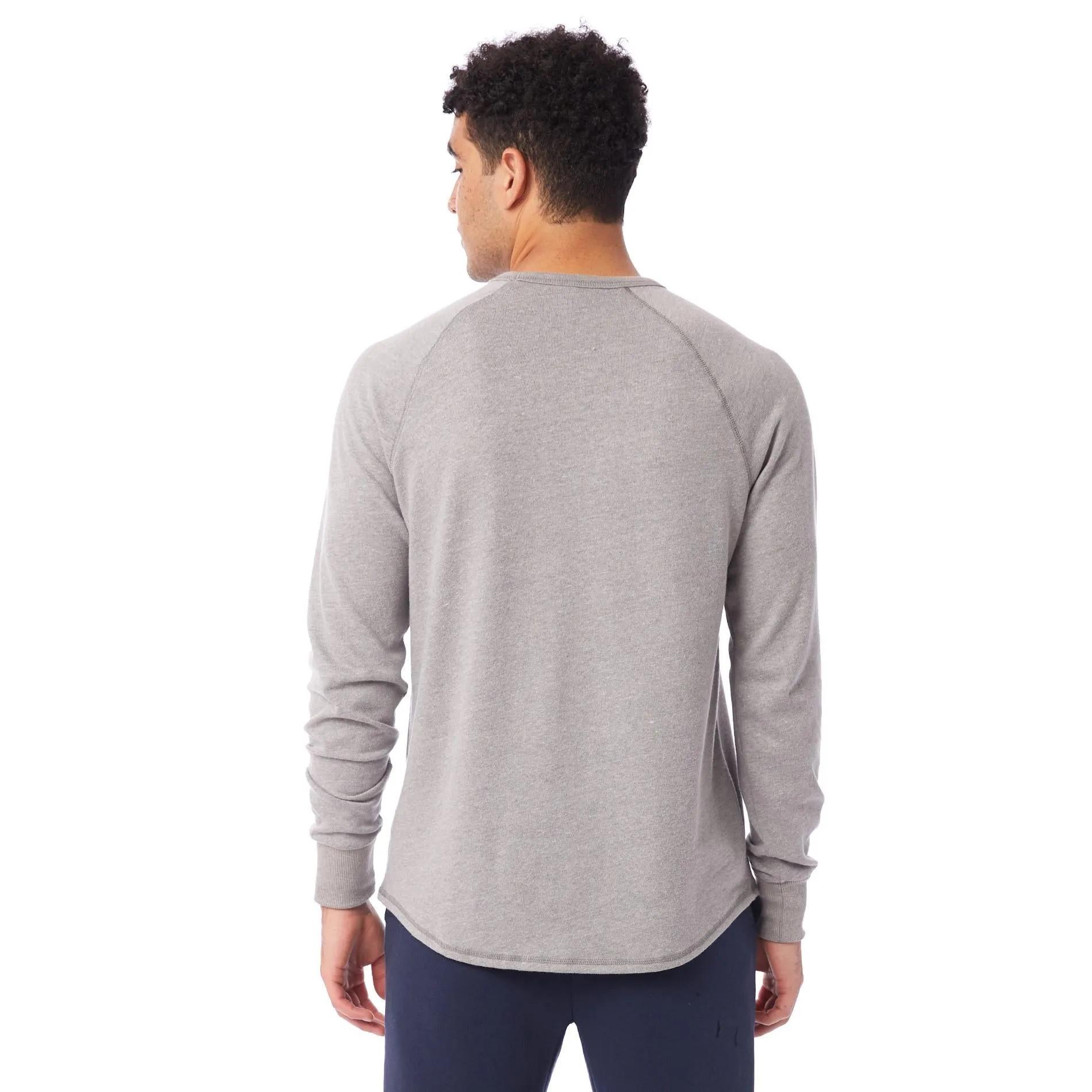 Kickback Vintage Heavy Knit Pullover Sweatshirt (Smoke)
