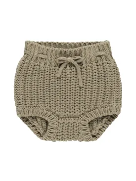 Knit Tie Bloomer, Olive