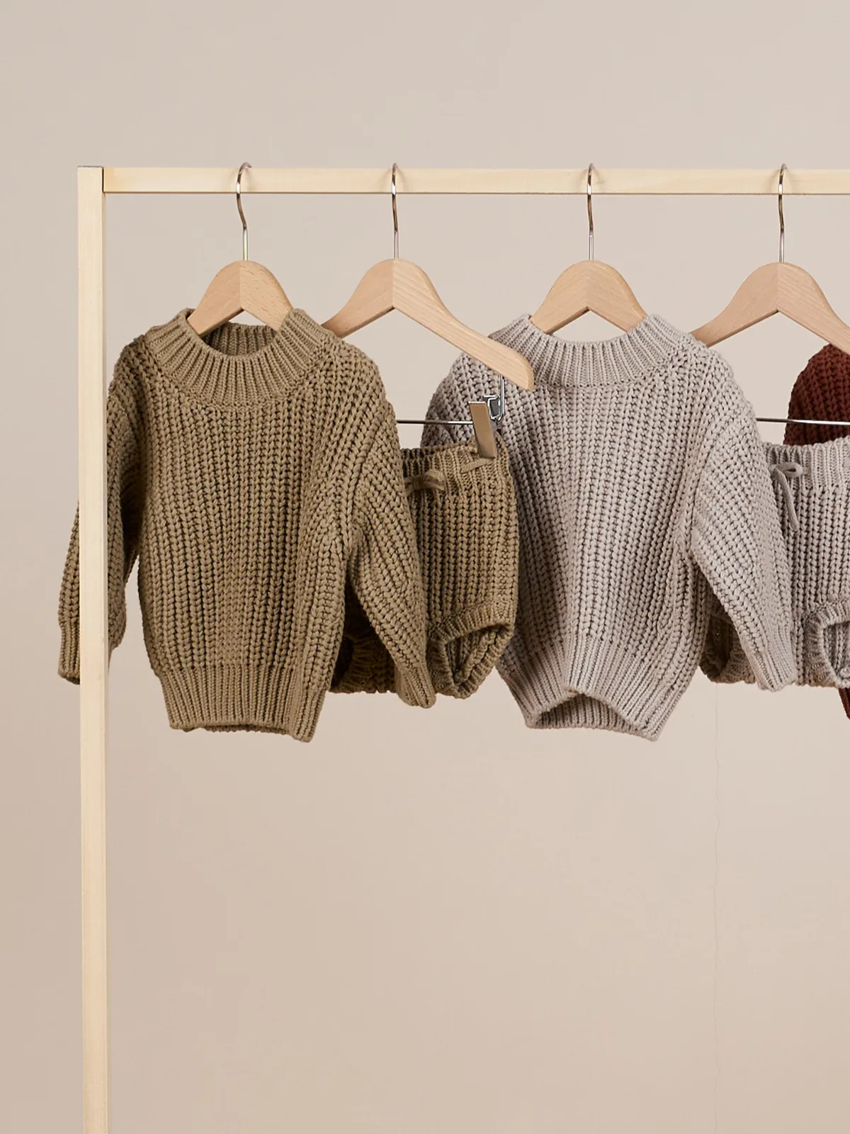 Knit Tie Bloomer, Olive