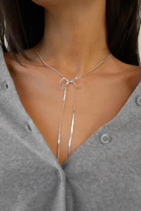 LARGE BOW NECKLACE