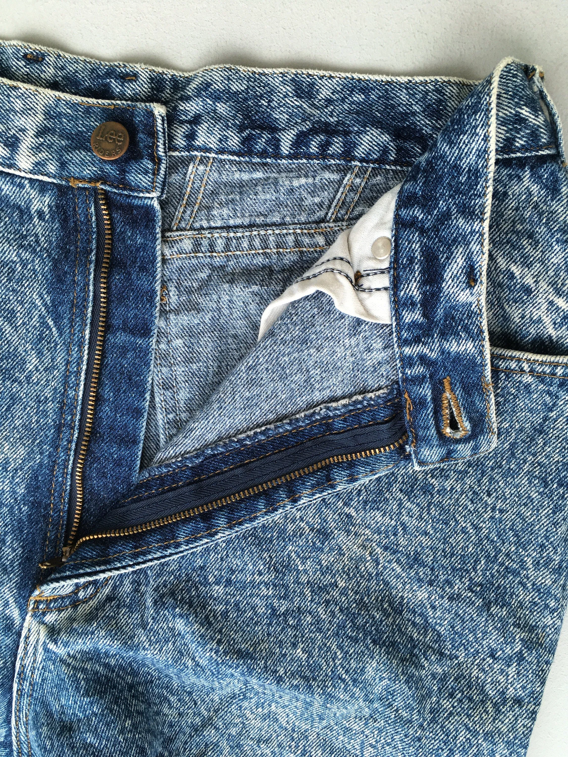 Lee Riders Acid Washed Jeans Size 30x28.5