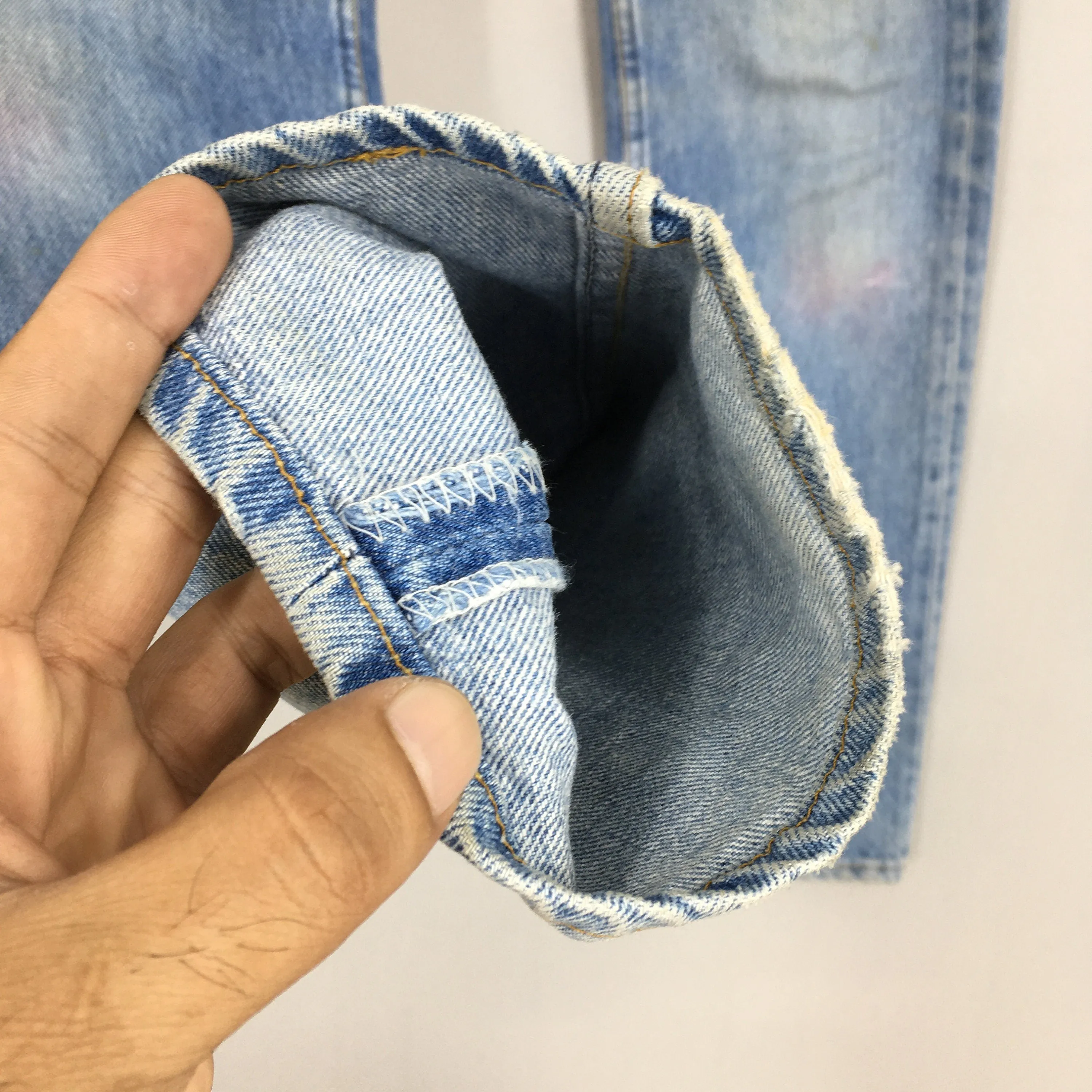 Levi's 501XX Faded Blue Stonewash Jeans Size 28x32