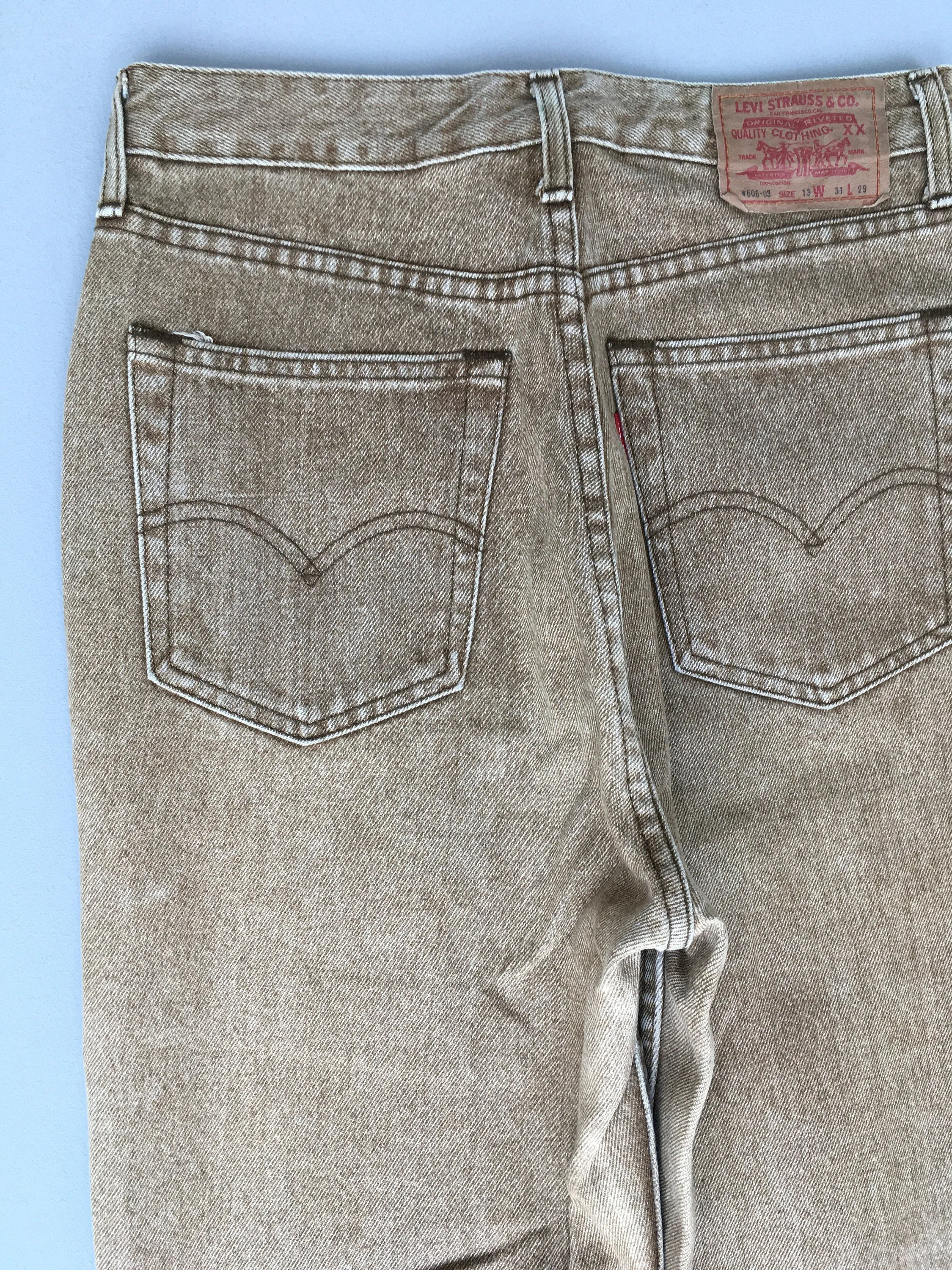Levi's 606 Stone Washed Jeans Size 28x26.5