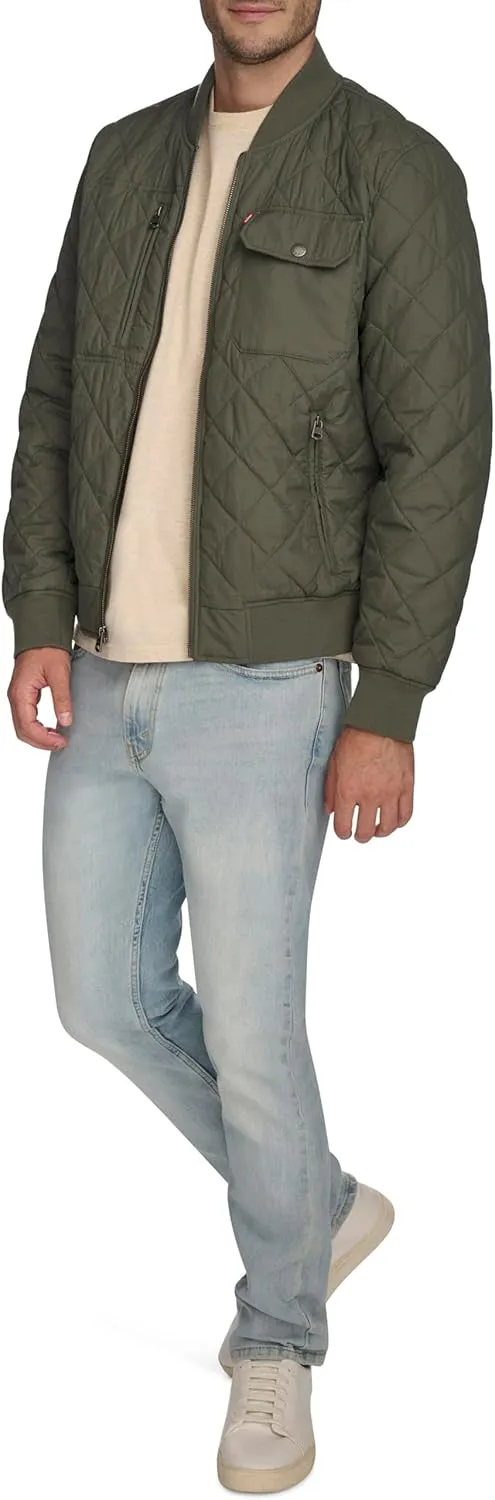 Levi's Men's Diamond Quilted Bomber Jacket