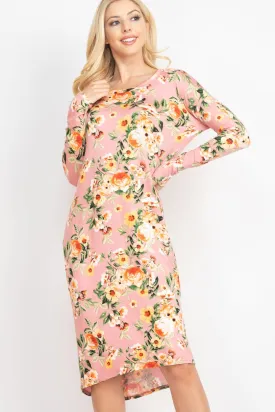 MAUVE FLOWER DRESS