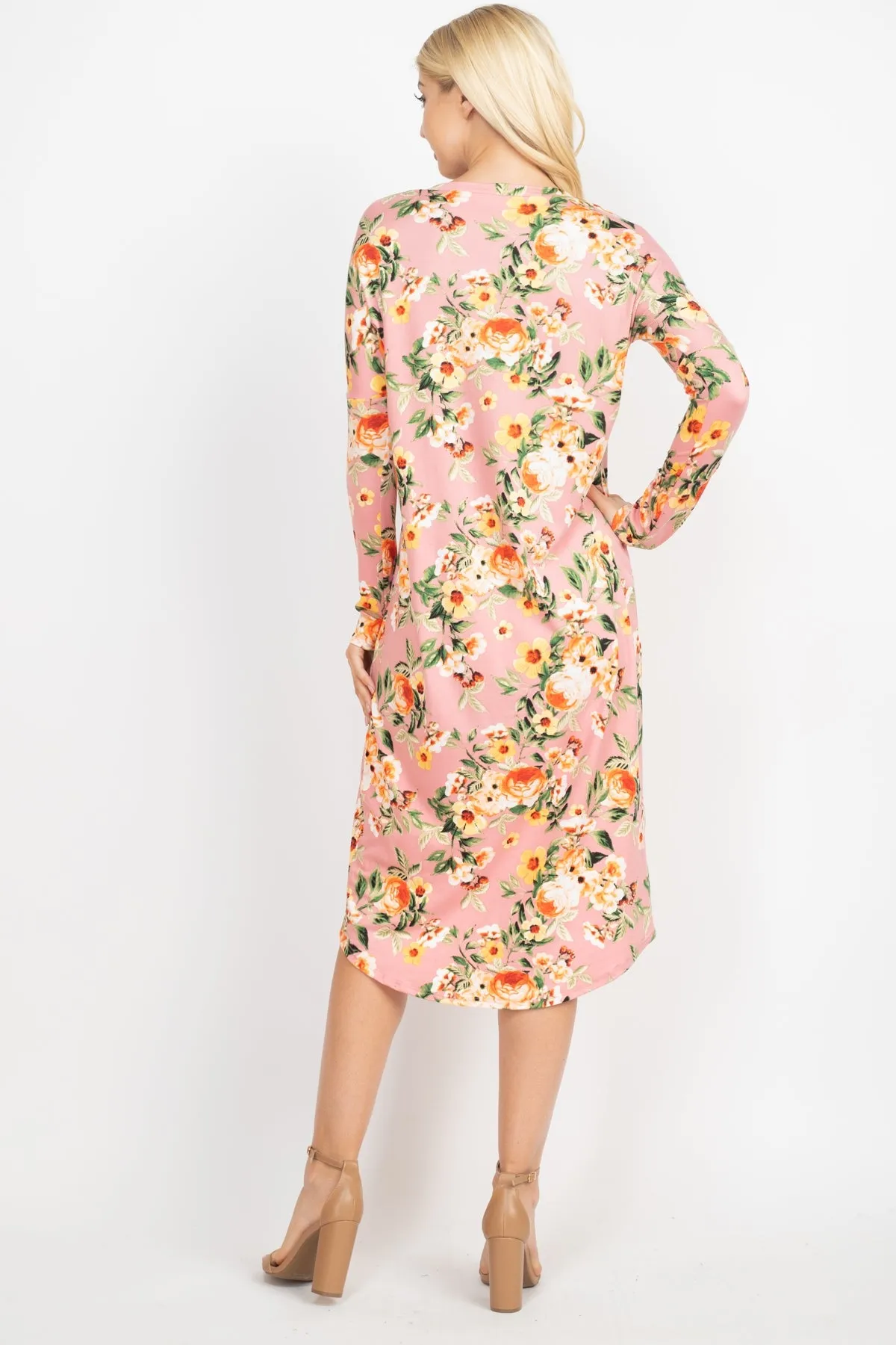 MAUVE FLOWER DRESS