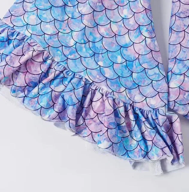 Mermaid-Me Trumpet Sleeve off Shoulder Top