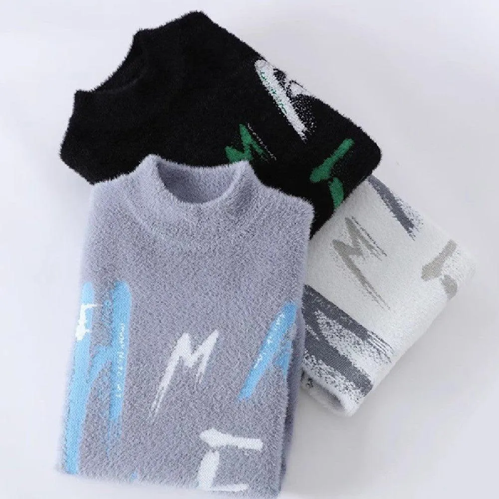 Needle Winter Fuzzy Graphic Sweater