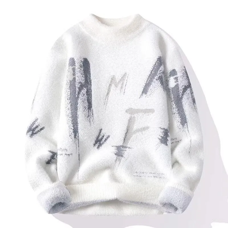 Needle Winter Fuzzy Graphic Sweater