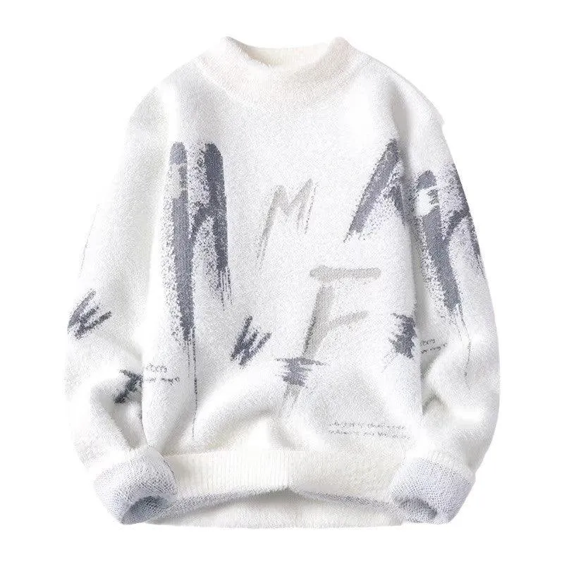 Needle Winter Fuzzy Graphic Sweater