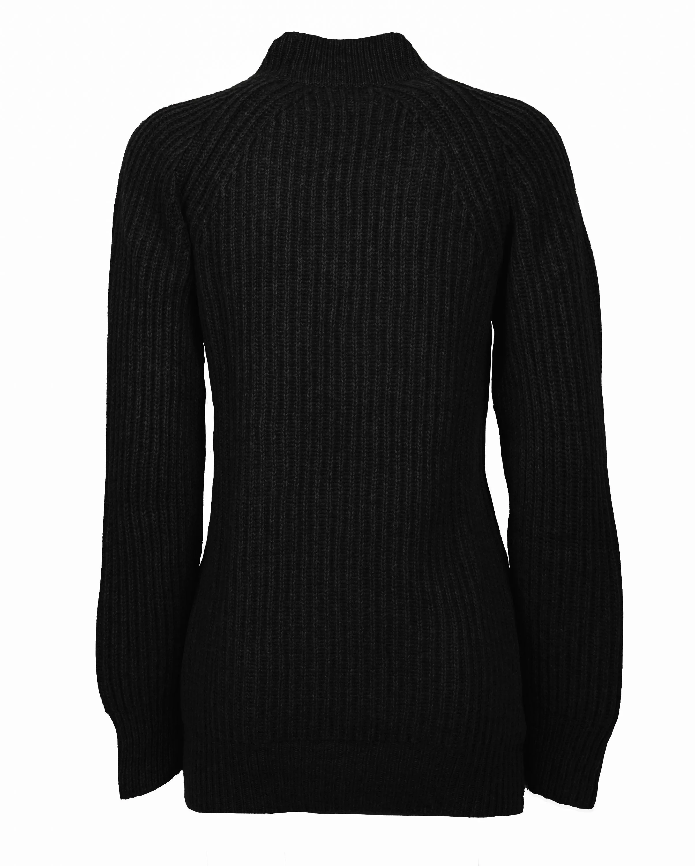 NEW FALL 24 - Women's Pure Cashmere Chunky Crew Neck Black