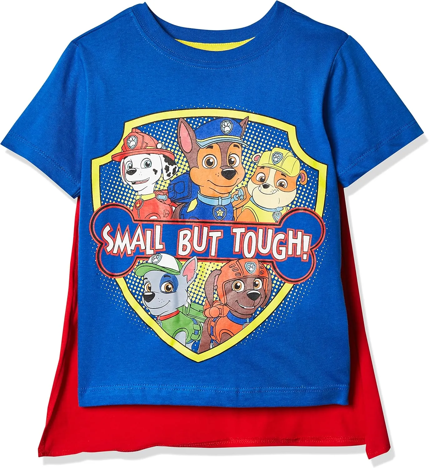 Nickelodeon Boys' Toddler Paw Patrol Small But Tough Cape T-Shirt