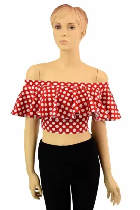 Off Shoulder Crop Top