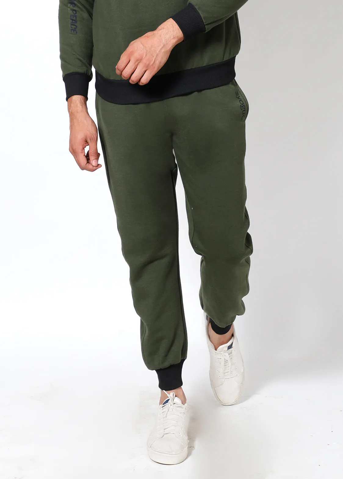 Olive Black - Thermal Joggers