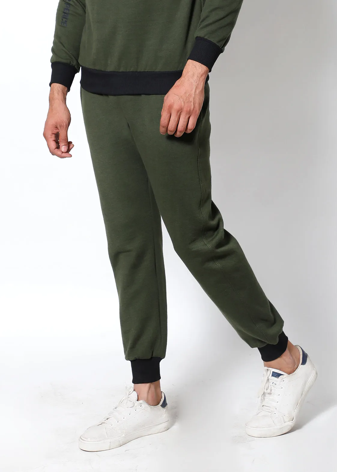 Olive Black - Thermal Joggers