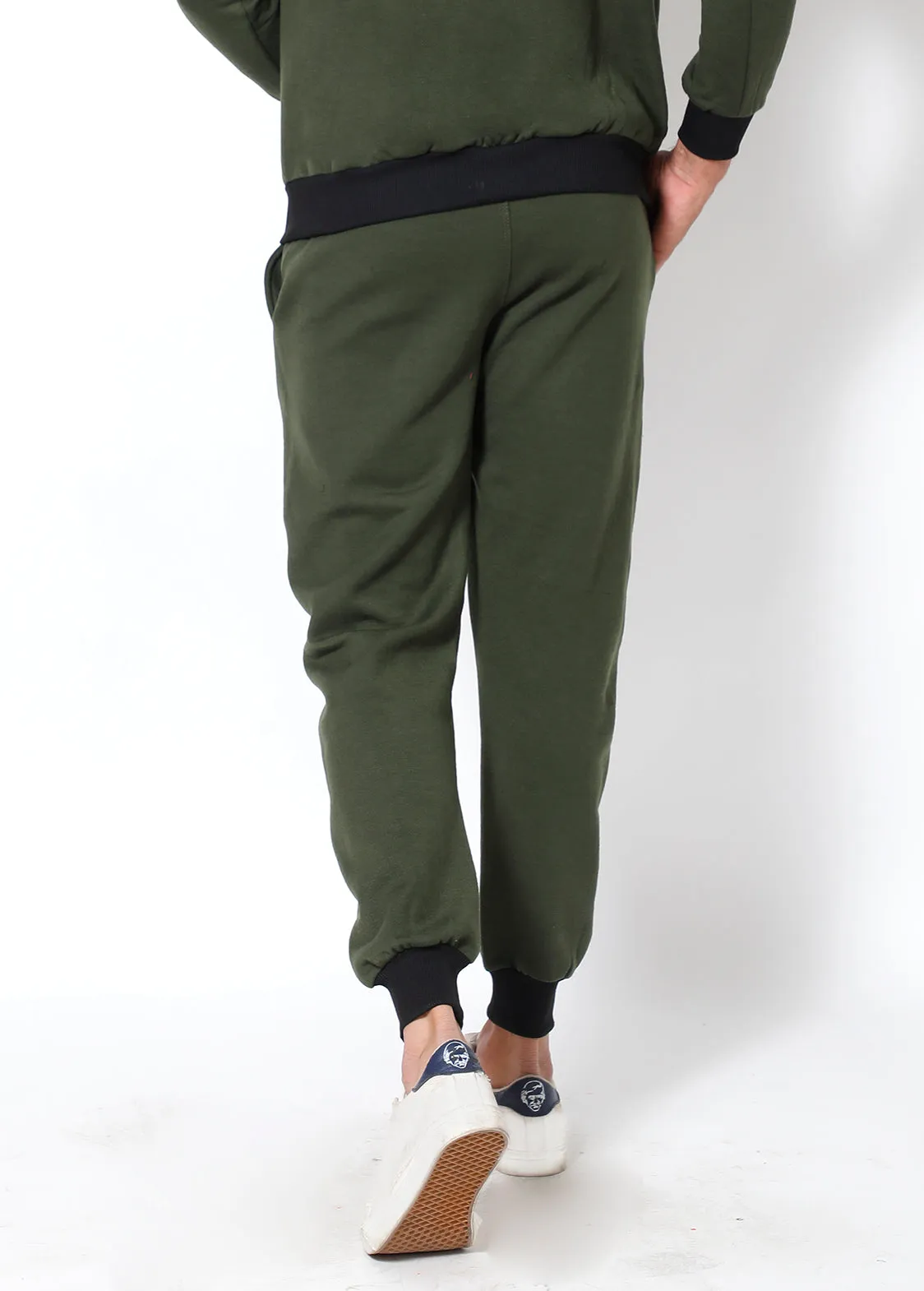 Olive Black - Thermal Joggers