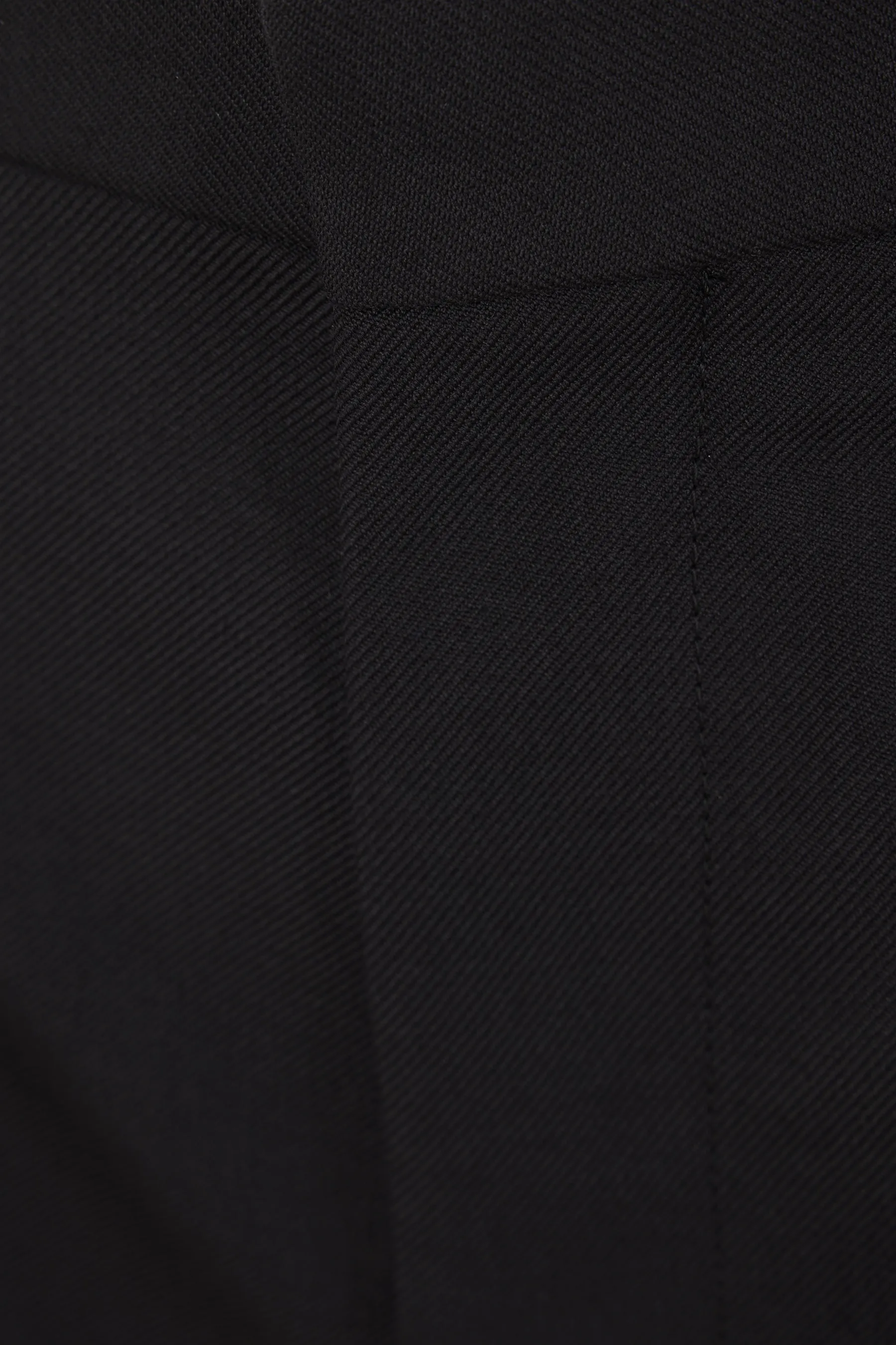 Pleated Web Loop Wool Blend Shorts