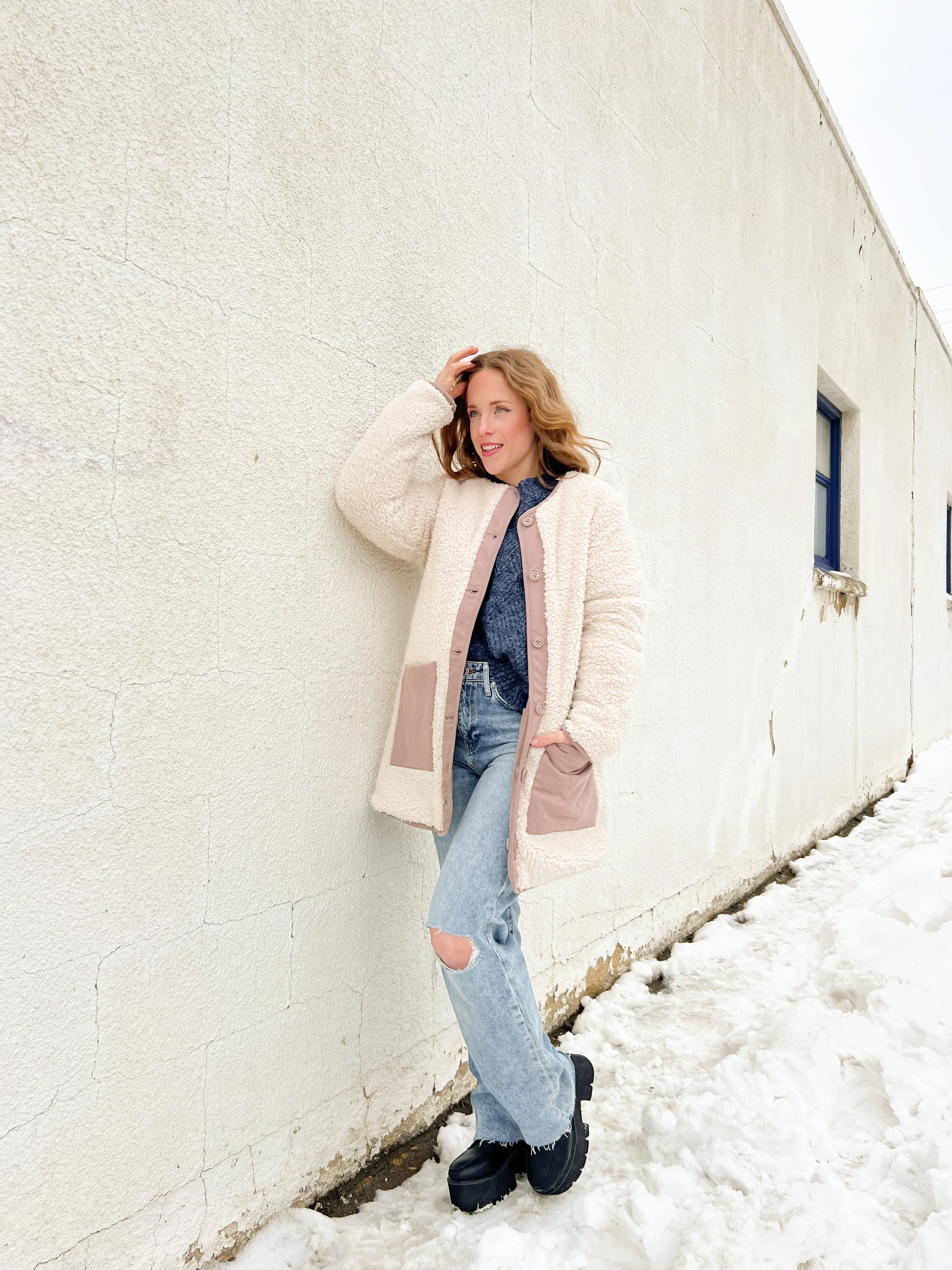 Randall Reversible Sherpa Jacket | Lite Cola