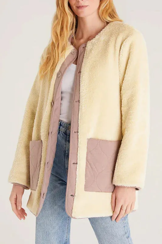 Randall Reversible Sherpa Jacket | Lite Cola