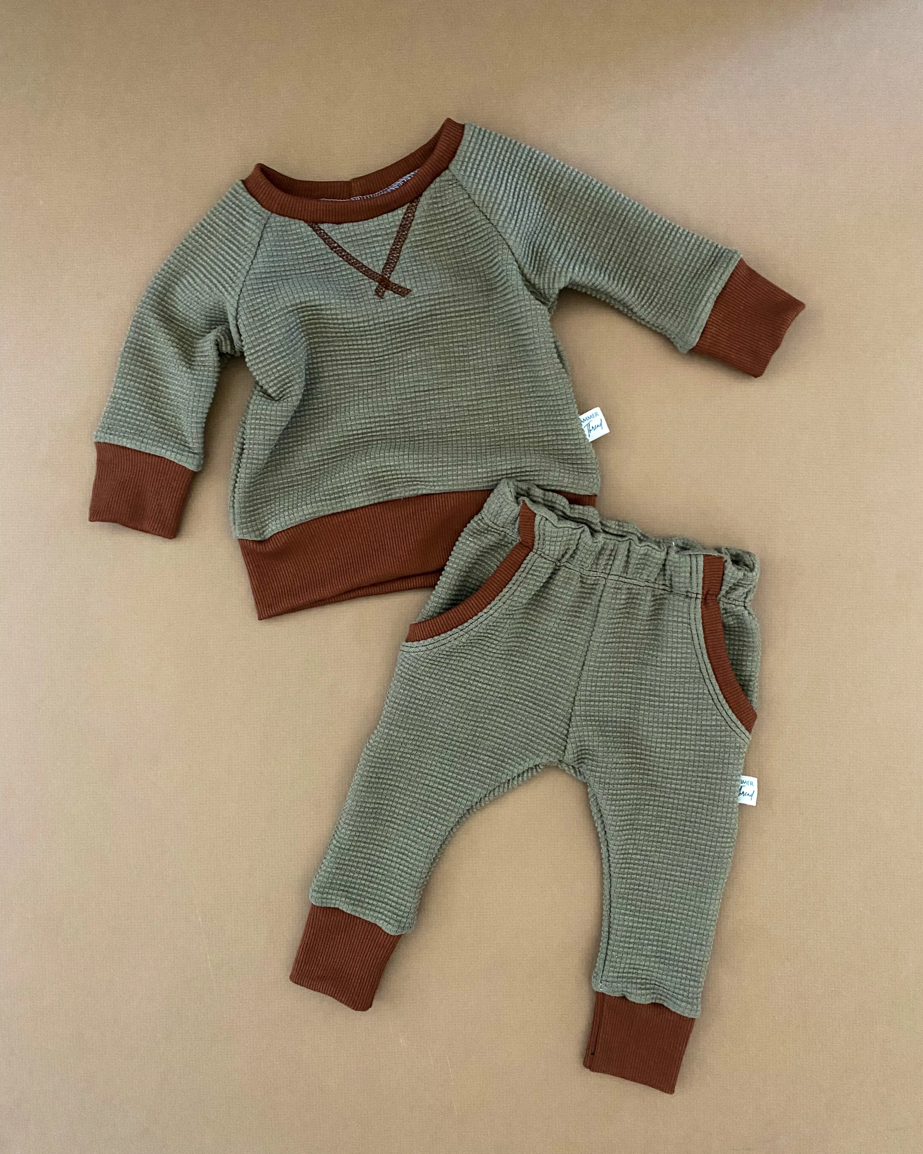 Sage Waffle Joggers